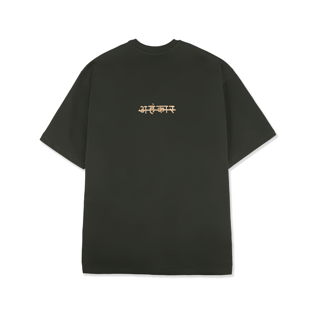 Basic Embroidered T-Shirt (Olive Green)