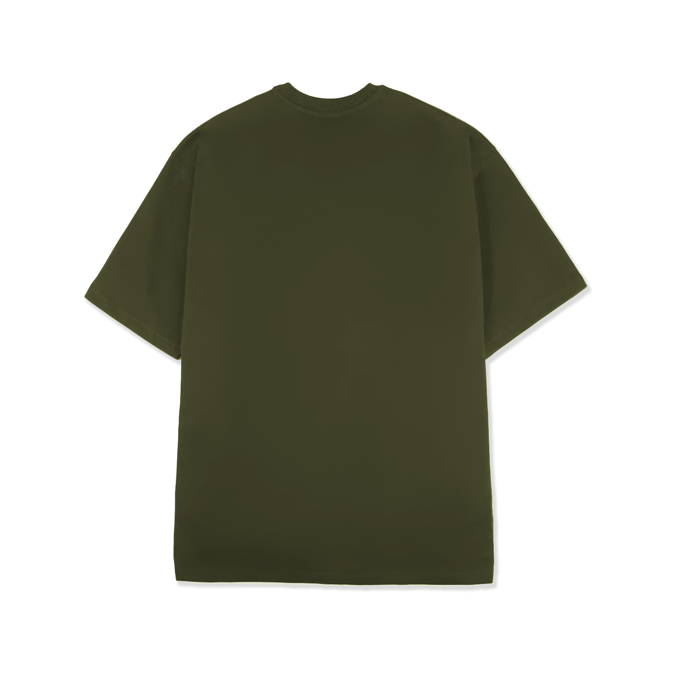 Basic Embroidered T-Shirt (Olive Green)