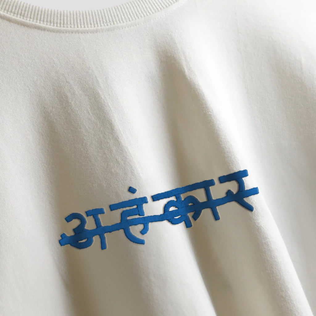 Basic Embroidered T-Shirt (White) - AhankarWear