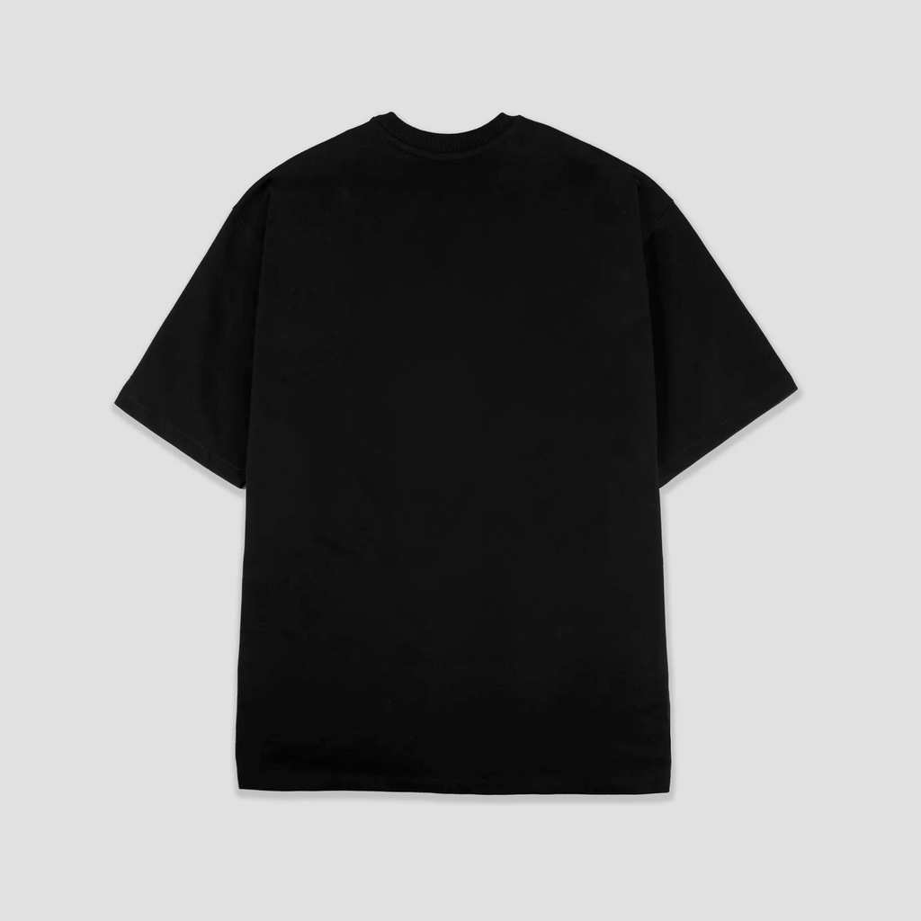 Basic Embroidered T-Shirt (Black) - AhankarWear