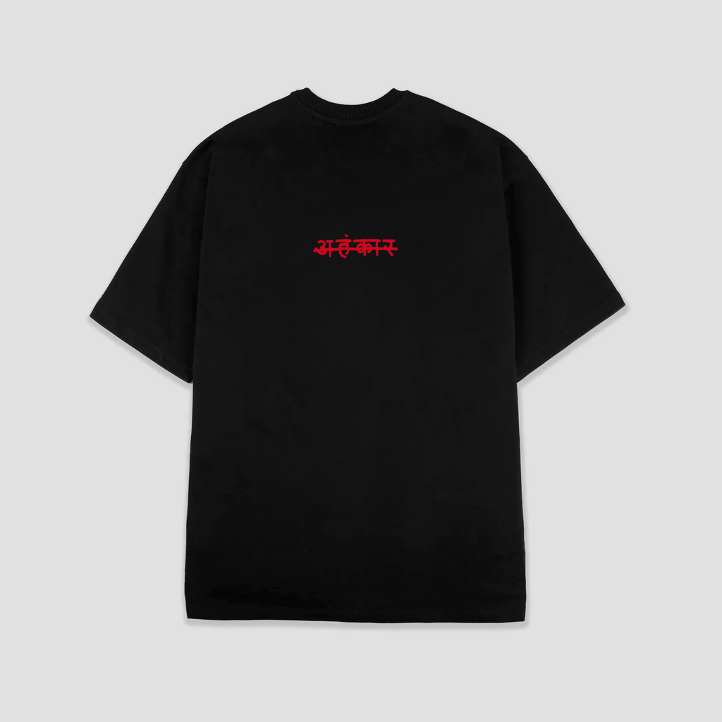 Basic Embroidered T-Shirt (Black) - AhankarWear